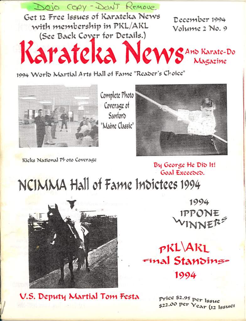 12/94 Karateka News